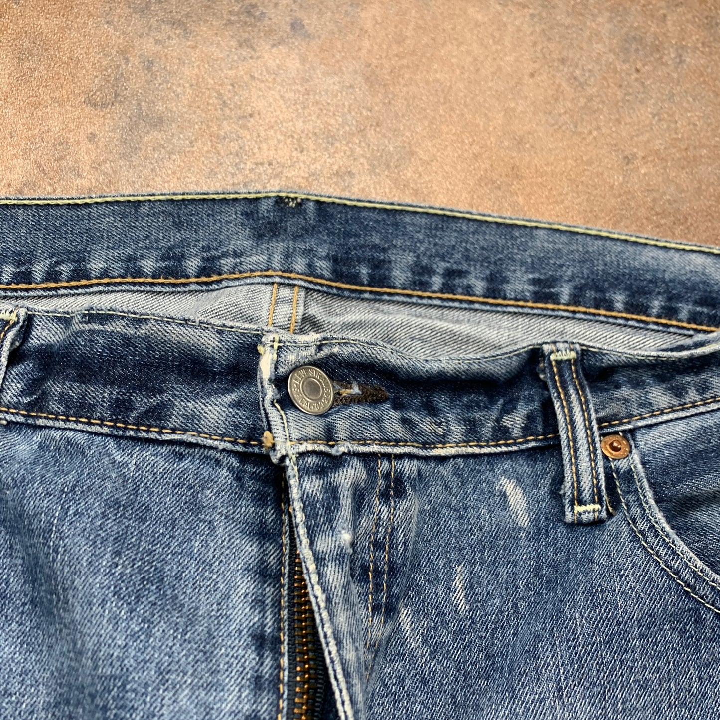 LEVI'S 569 Jeans W38 L32 Mens Relaxed Fit Straight Blue