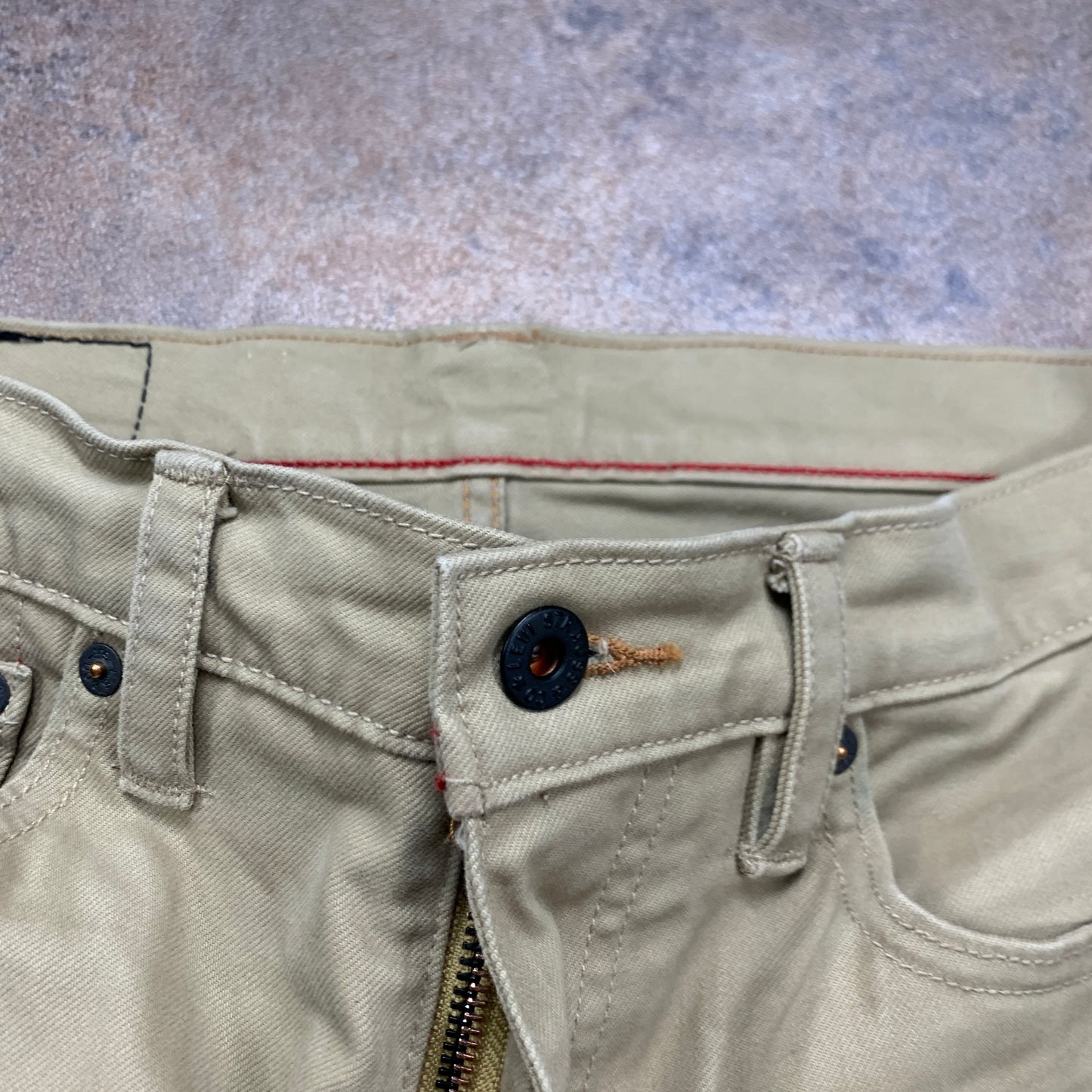 LEVI'S 504 Jeans W31 L33 Mens Regular Fit Straight Beige