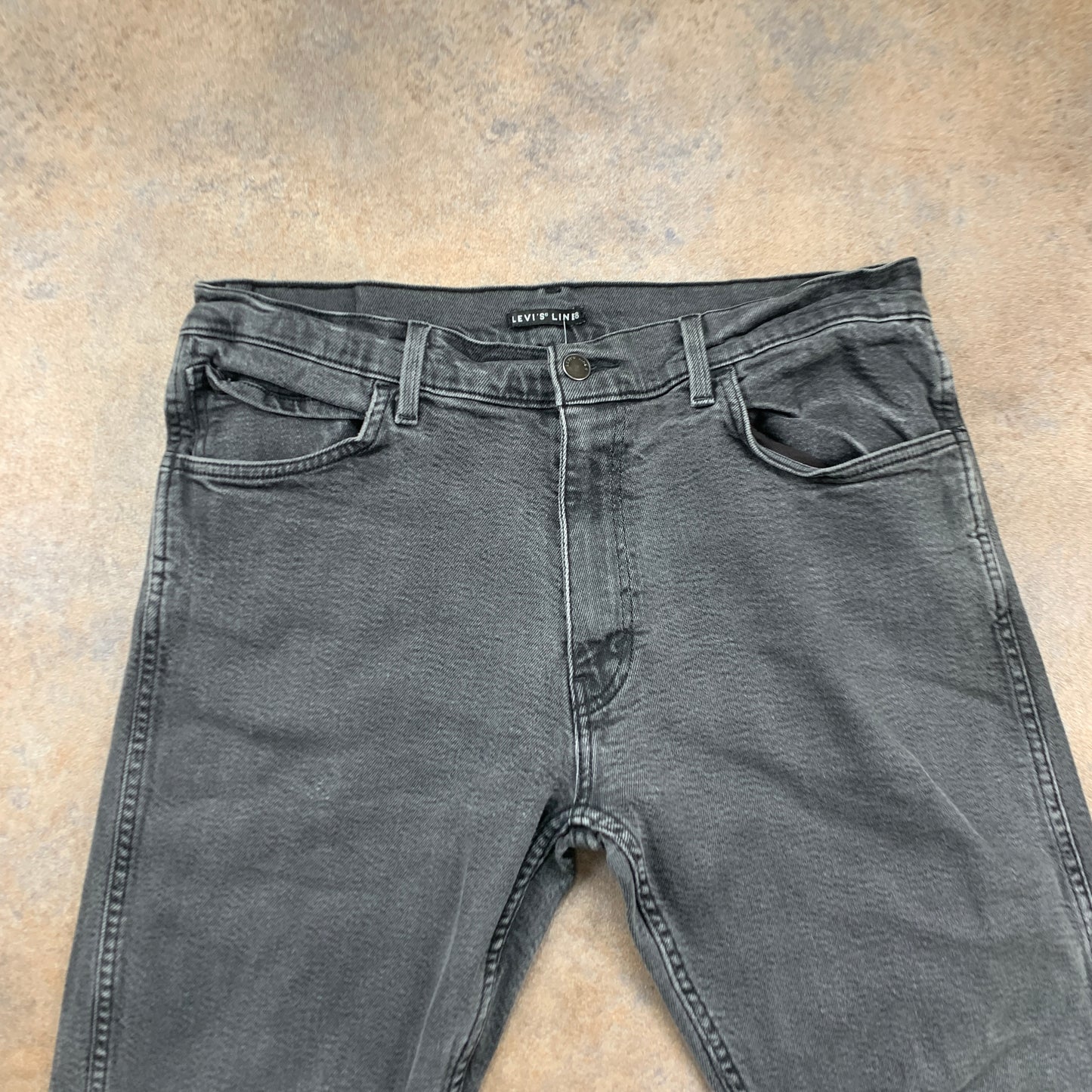 LEVI'S Line 8 Jeans W34 L29 Mens Skinny Fit Grey
