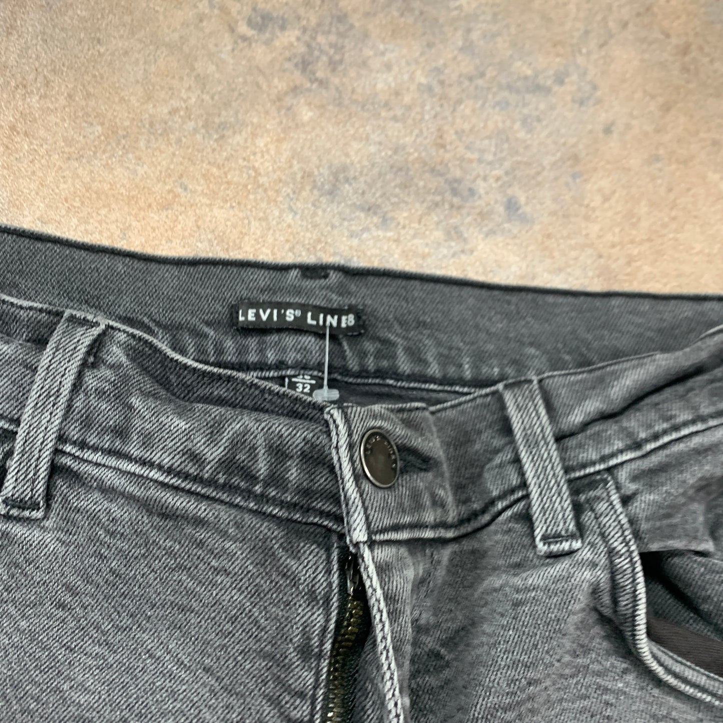 LEVI'S Line 8 Jeans W34 L29 Mens Skinny Fit Grey