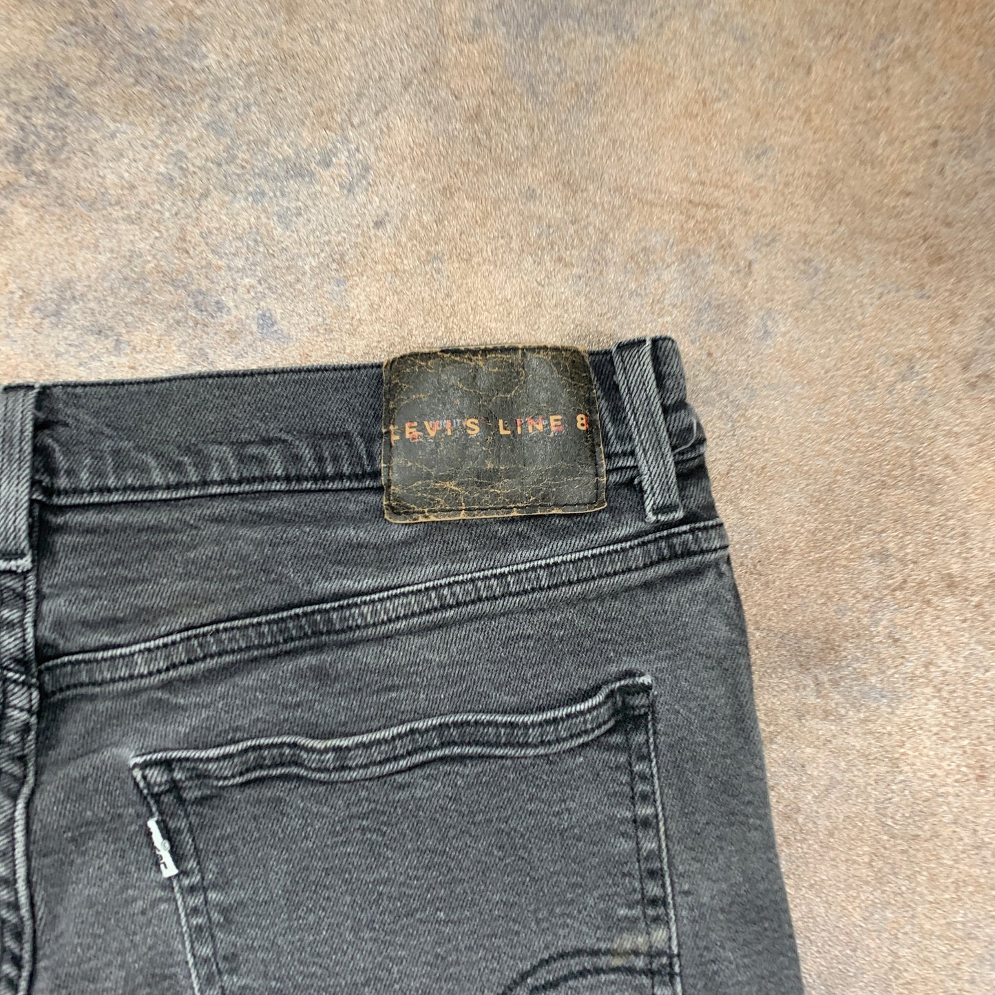 LEVI'S Line 8 Jeans W34 L29 Mens Skinny Fit Grey