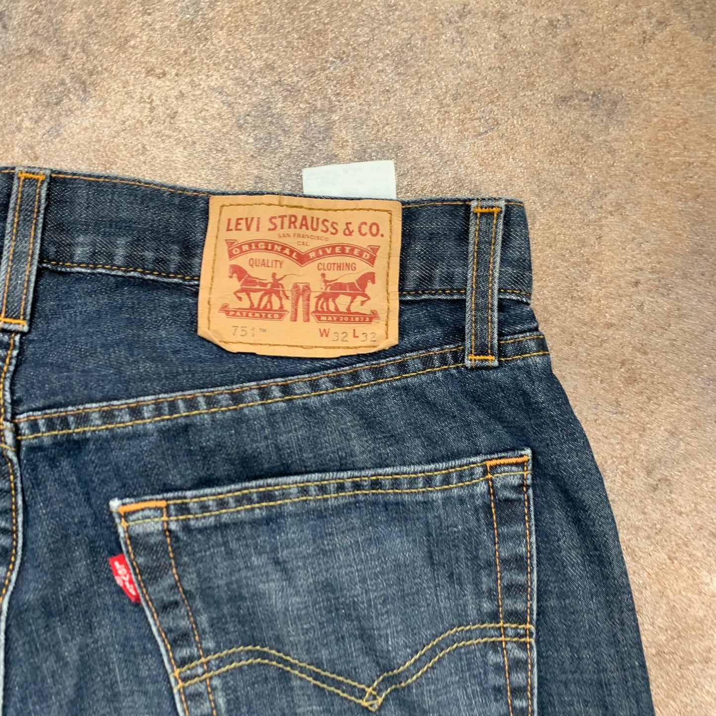 Vintage LEVI'S 751 Jeans W32 L31 Mens Regular Fit Straight Blue