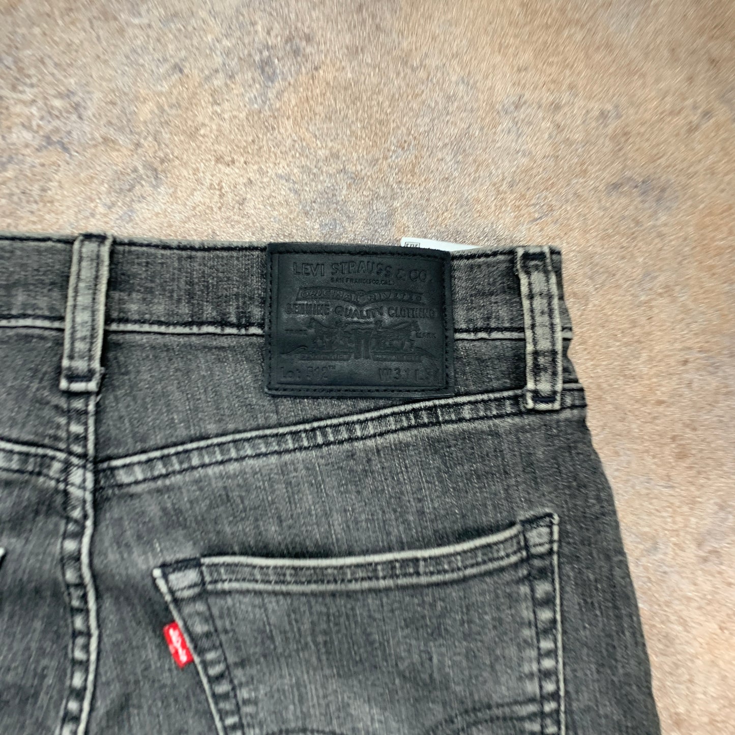 LEVI'S 512 Jeans W31 L32 Mens Slim Fit Tapered Grey