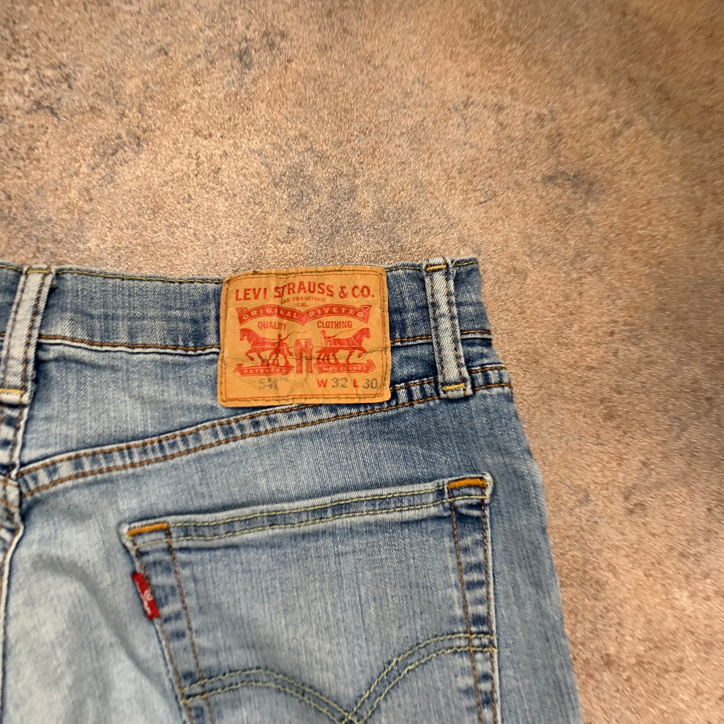 LEVI'S 541 Jeans W32 L29 Mens Slim Fit Tapered Blue