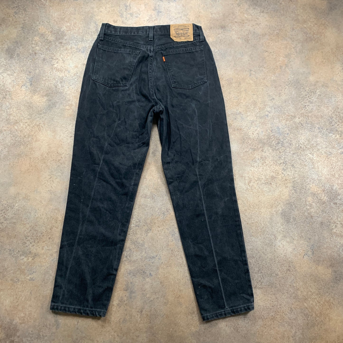 Vintage 1970s LEVI'S 891 Jeans W30 L28 Mens Regular Fit Tapered Black 70s