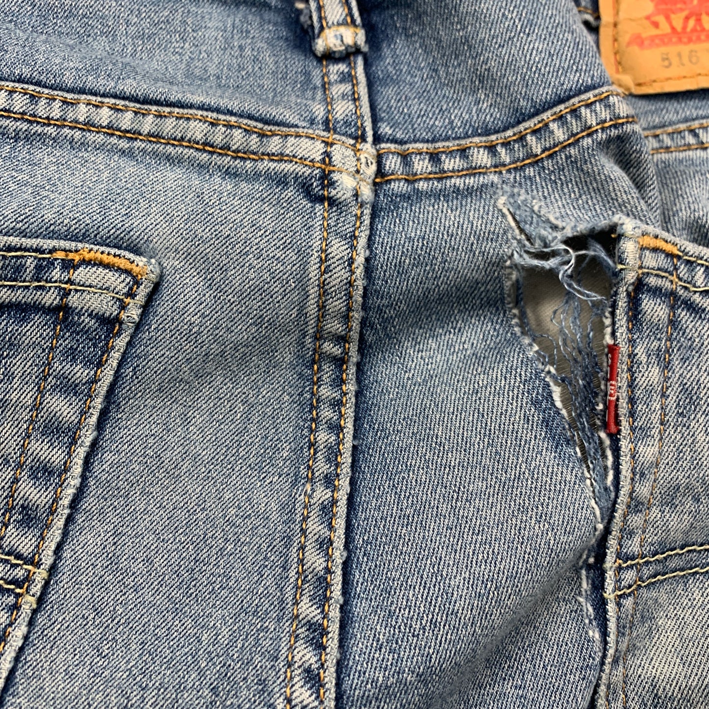 LEVI'S 516 Jeans W34 L34 Mens Regular Fit Straight Blue