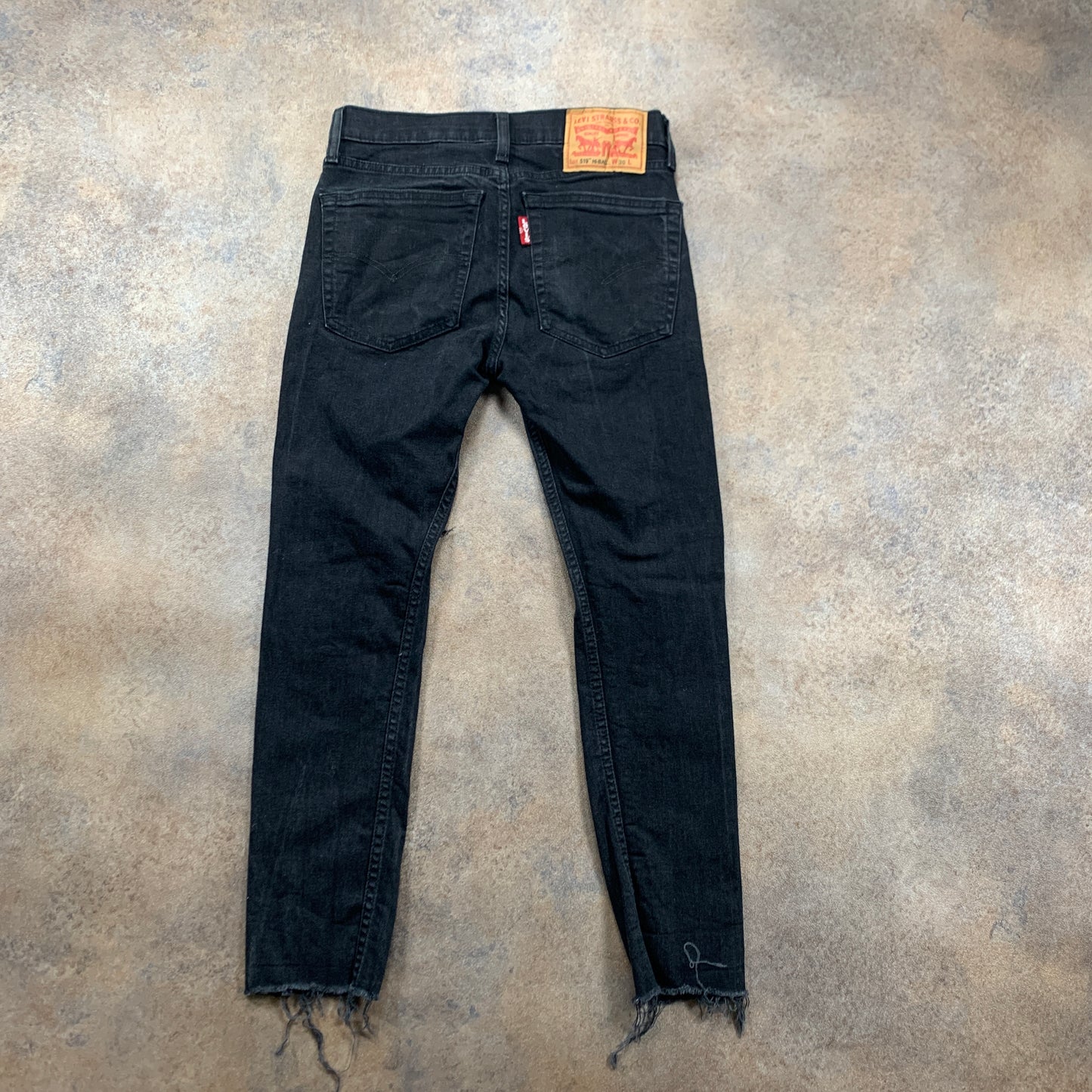 LEVI'S 519 Jeans W30 L26 Mens Skinny Fit Grey