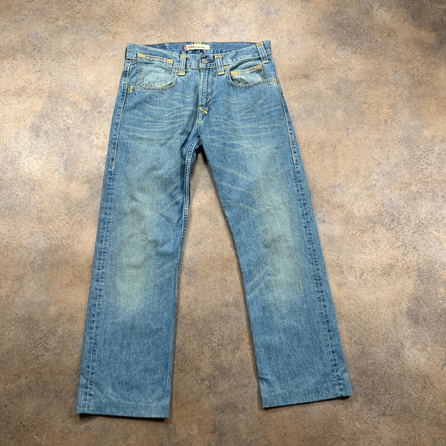 Vintage LEVI'S 506 Jeans W32 L29 Mens Regular Fit Straight Blue