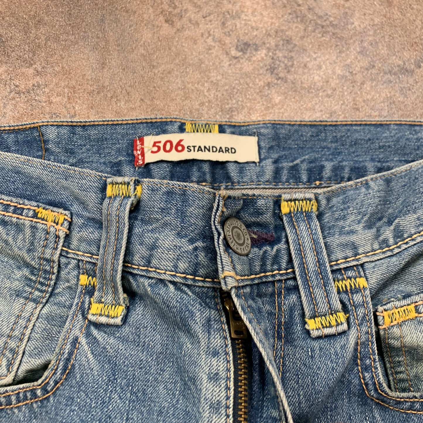 Vintage LEVI'S 506 Jeans W32 L29 Mens Regular Fit Straight Blue