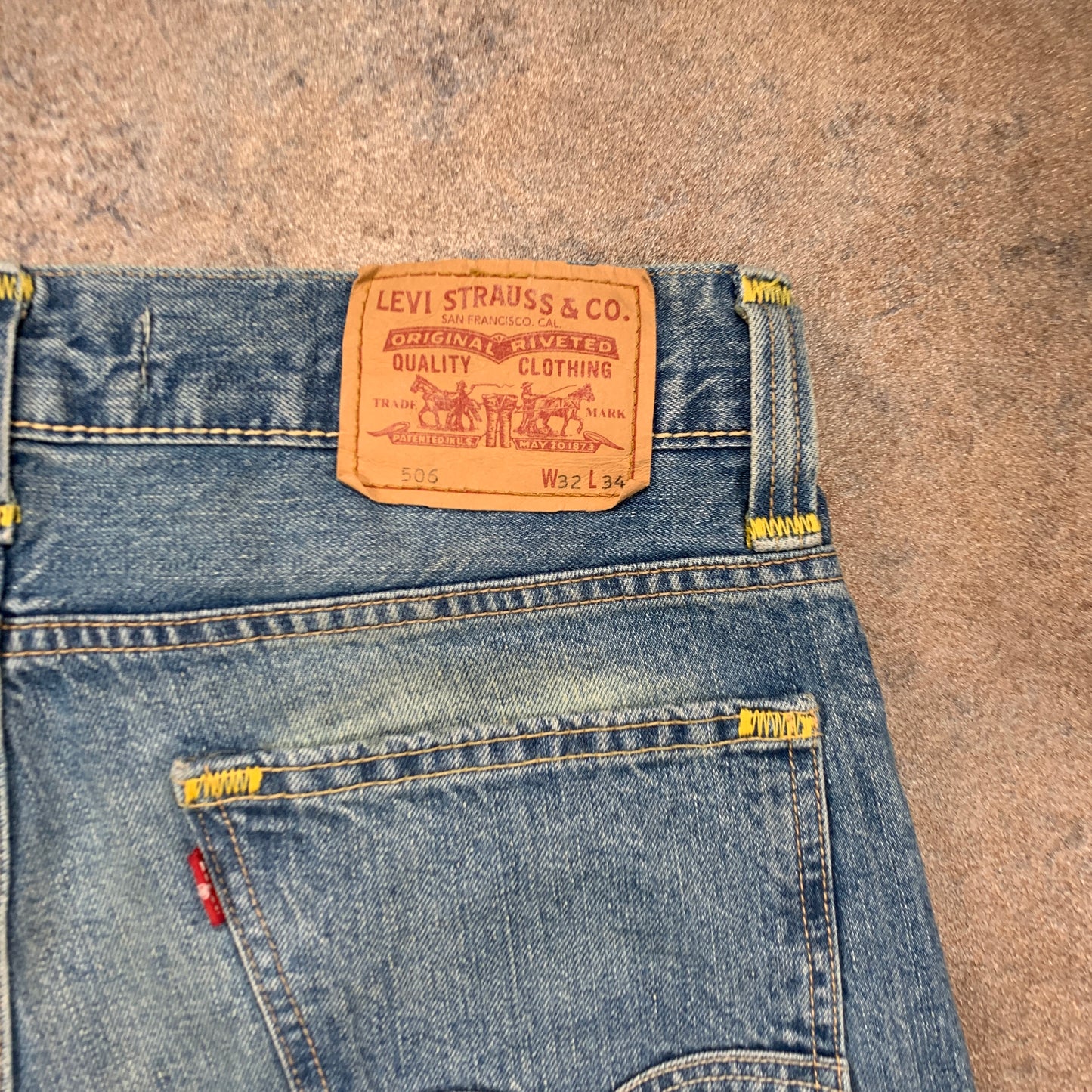 Vintage LEVI'S 506 Jeans W32 L29 Mens Regular Fit Straight Blue