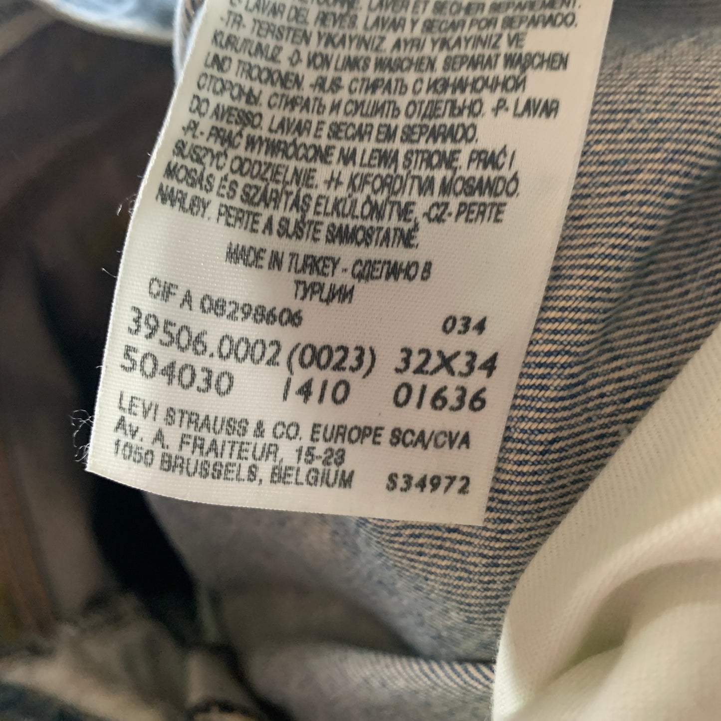 Vintage LEVI'S 506 Jeans W32 L29 Mens Regular Fit Straight Blue