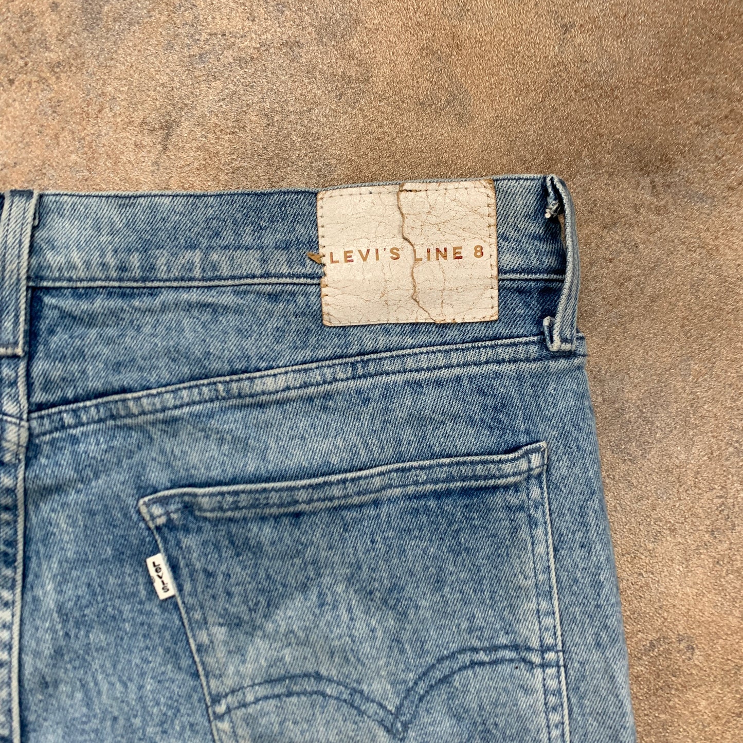 LEVI'S Line 8 Jeans W34 L30 Mens Skinny Fit Blue