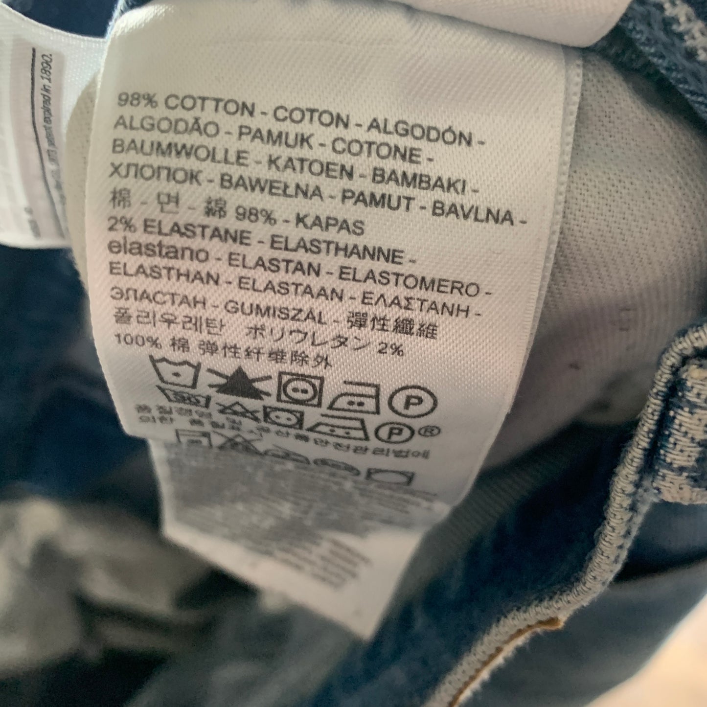 LEVI'S Line 8 Jeans W34 L30 Mens Skinny Fit Blue