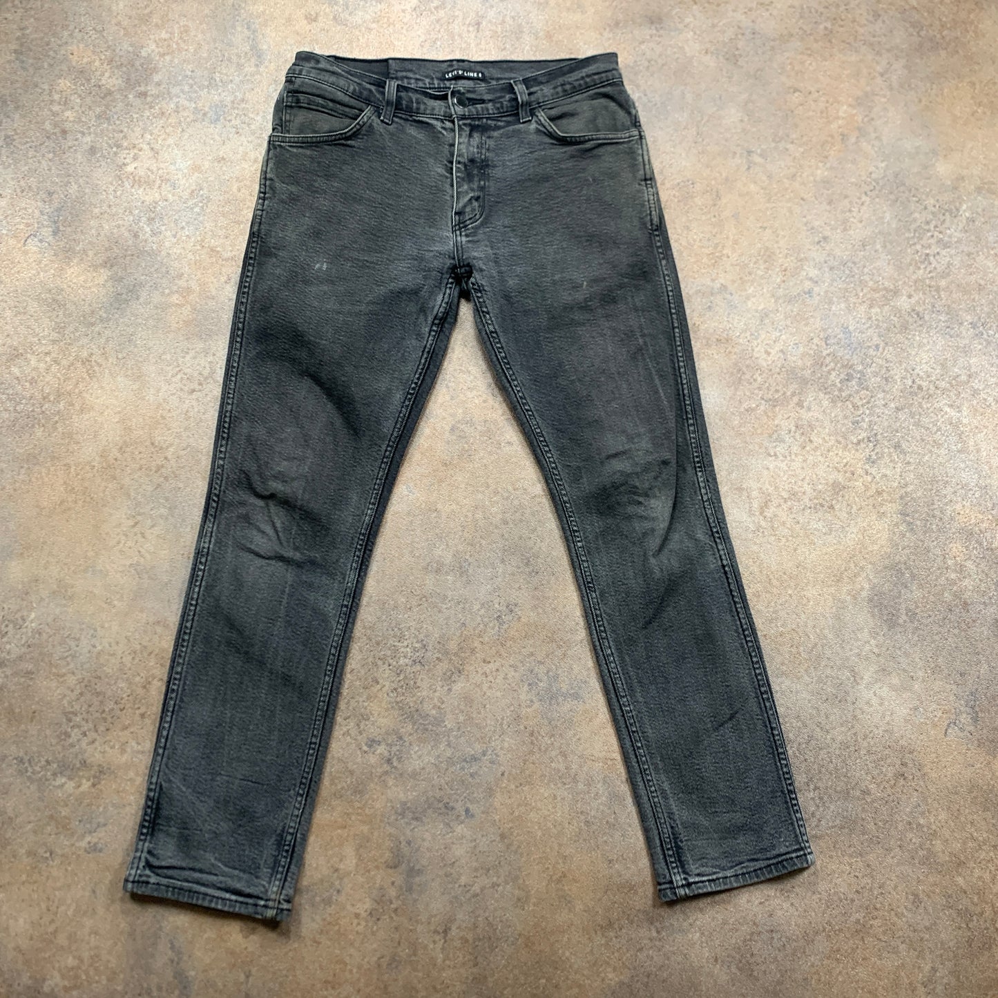 LEVI'S Line 8 Jeans W30 L28 Mens Skinny Fit Grey