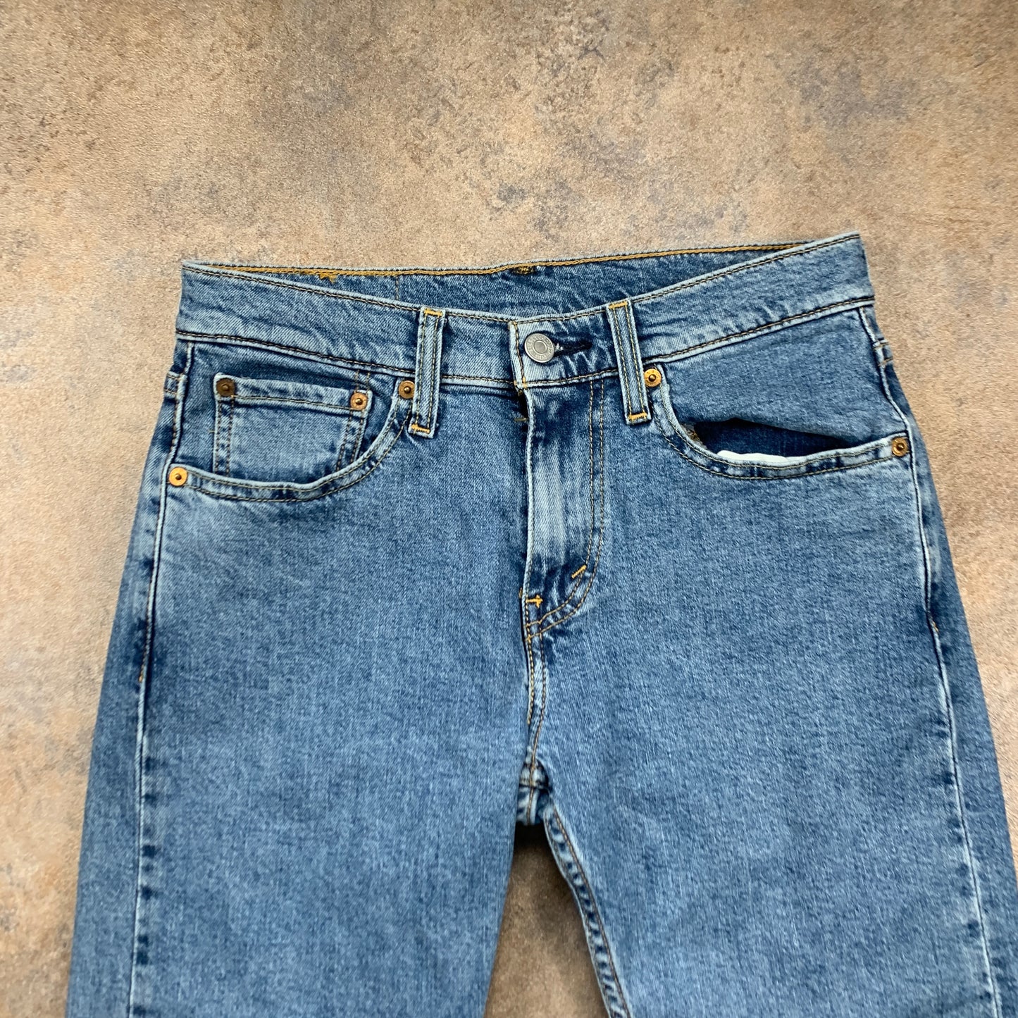 LEVI'S 519 Jeans W28 L32 Mens Skinny Fit Blue