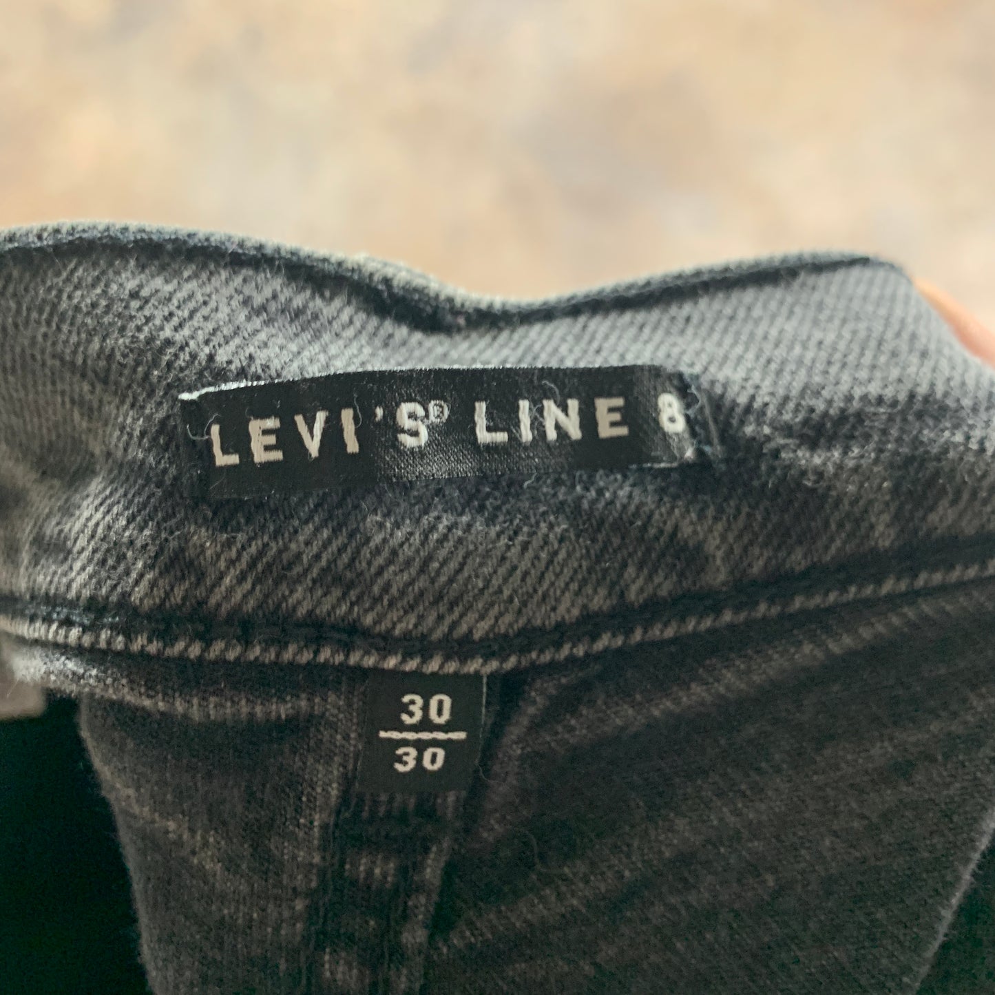 LEVI'S Line 8 Jeans W30 L28 Mens Skinny Fit Grey