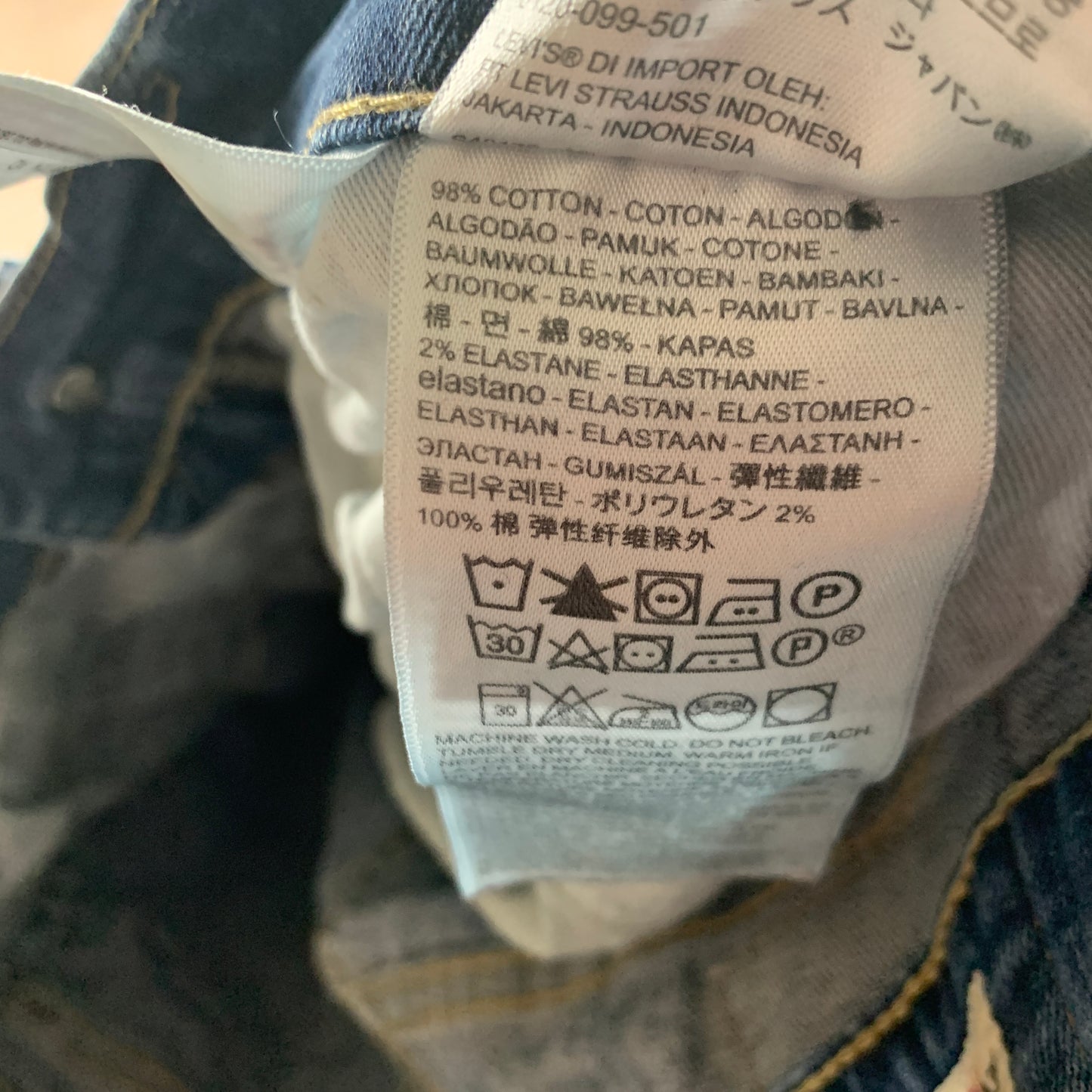 LEVI'S 512 Jeans W31 L30 Mens Slim Fit Tapered Blue
