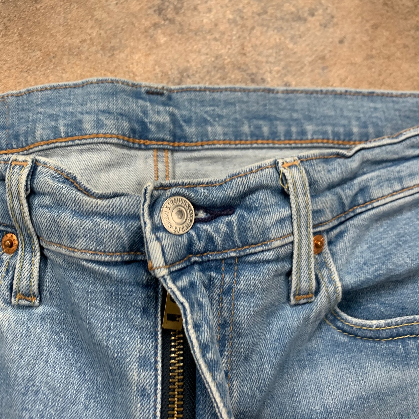 LEVI'S Skinny Tapered Jeans W32 L30 Mens Blue