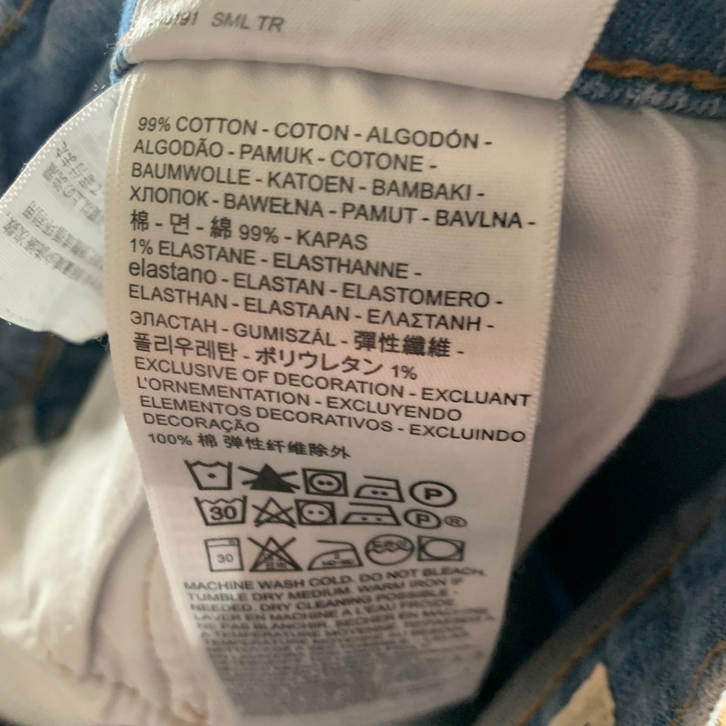 LEVI'S Skinny Tapered Jeans W32 L30 Mens Blue