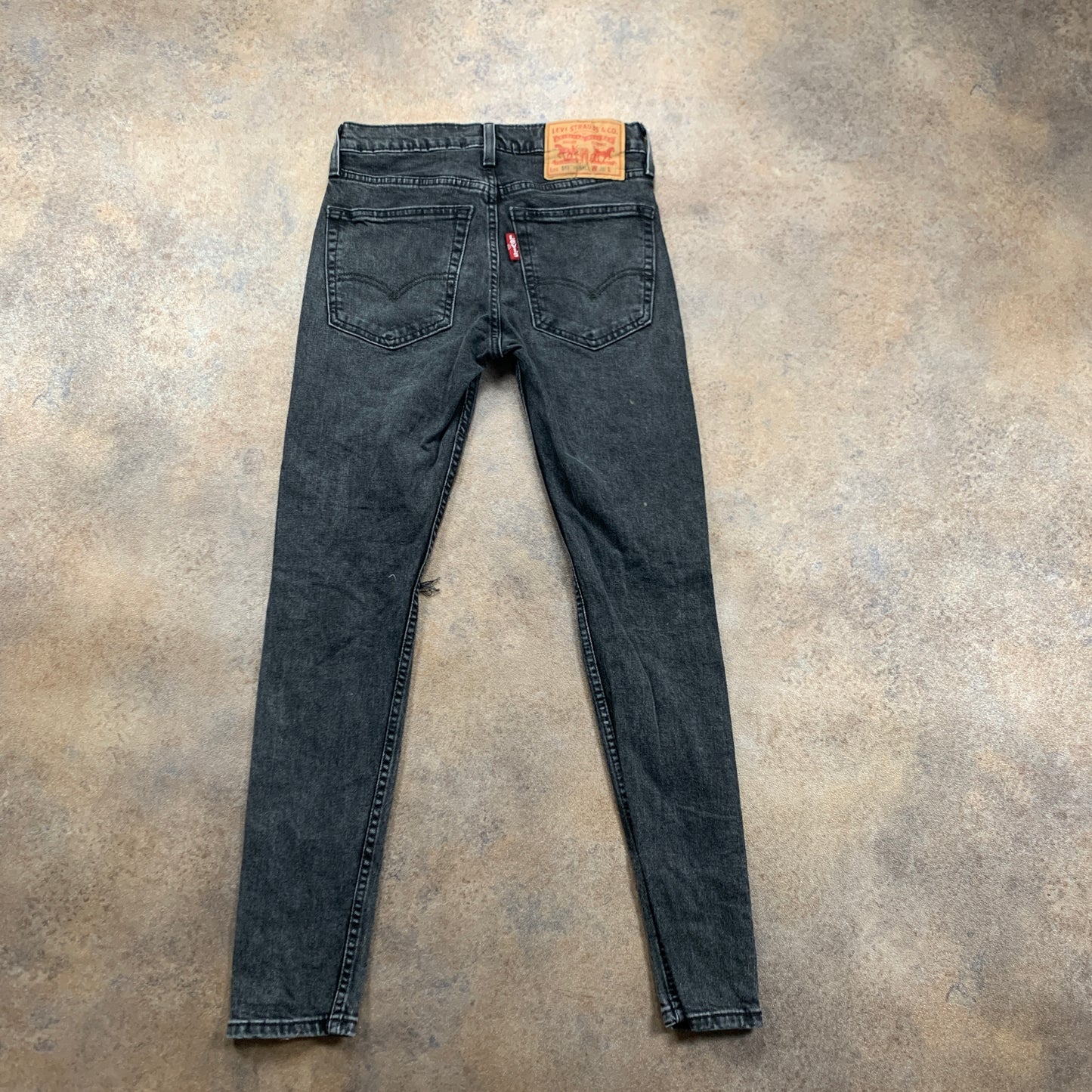 LEVI'S 519 Jeans W28 L29 Mens Skinny Fit Grey