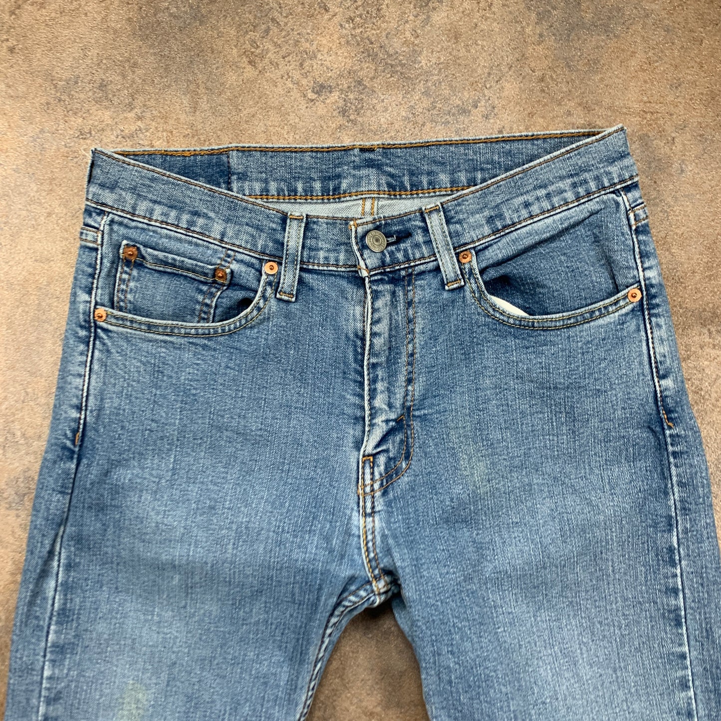 LEVI'S 519 Jeans W32 L29 Mens Skinny Fit Blue