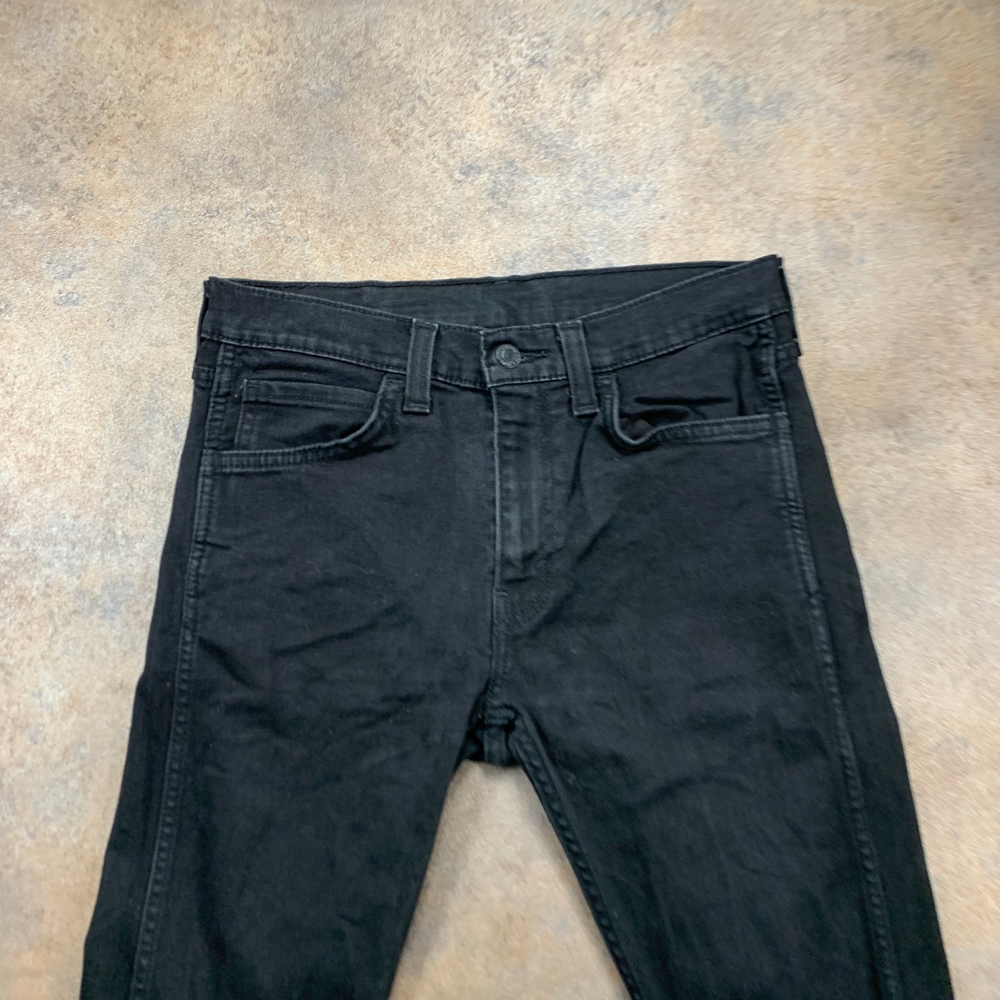 LEVI'S 519 Jeans W32 L30 Mens Skinny Fit Black
