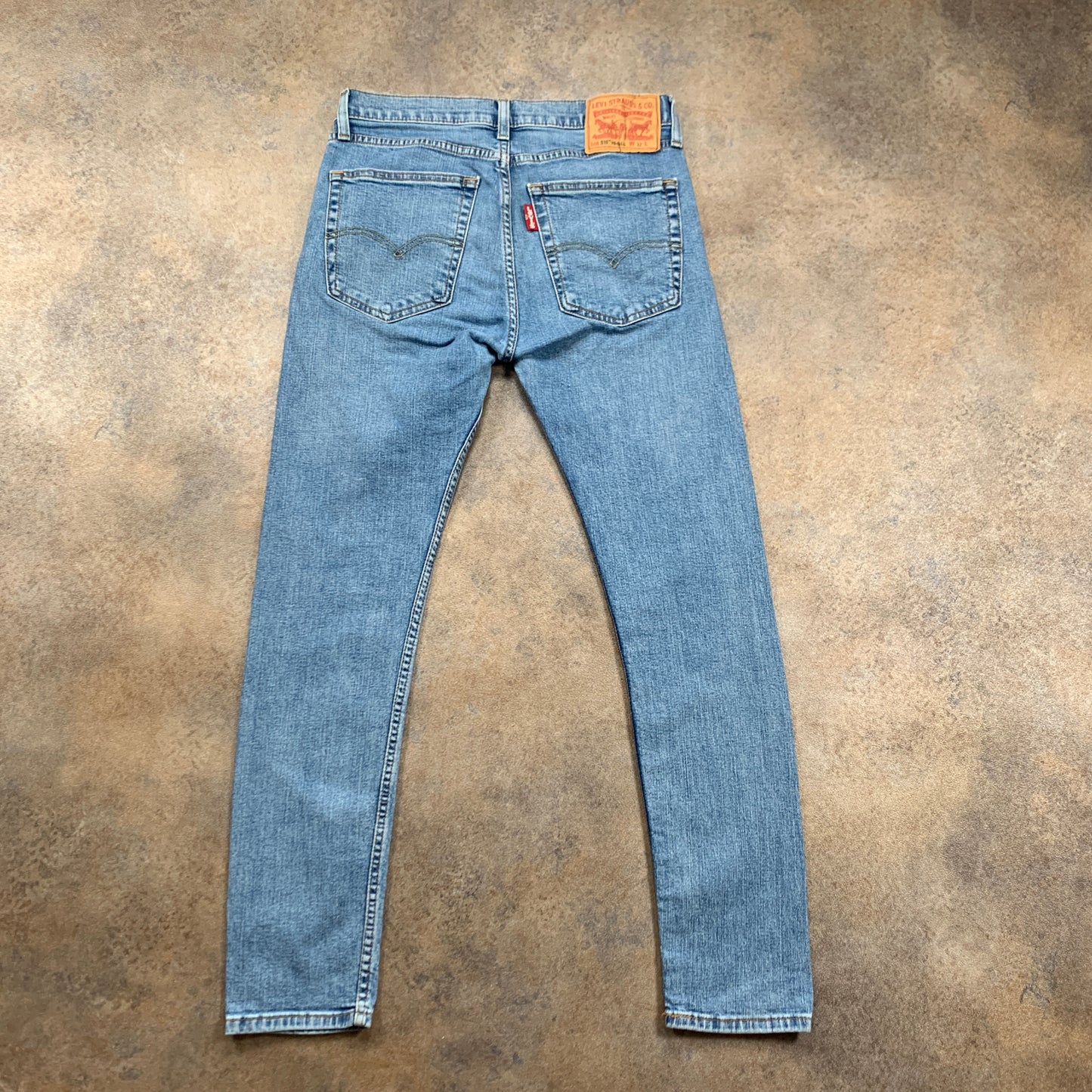 LEVI'S 519 Jeans W32 L29 Mens Skinny Fit Blue