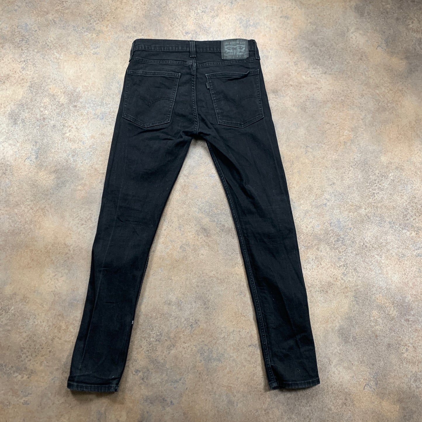LEVI'S 519 Jeans W32 L30 Mens Skinny Fit Black