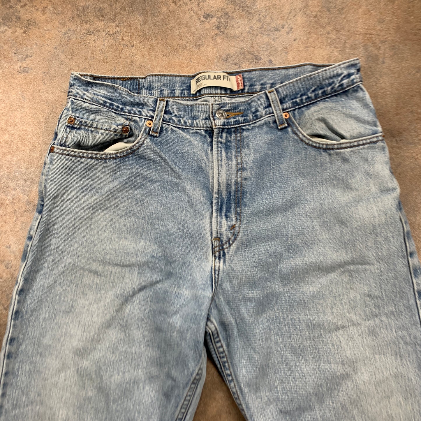 Vintage LEVI'S 505 Jeans W36 L31 Mens Regular Fit Straight Blue