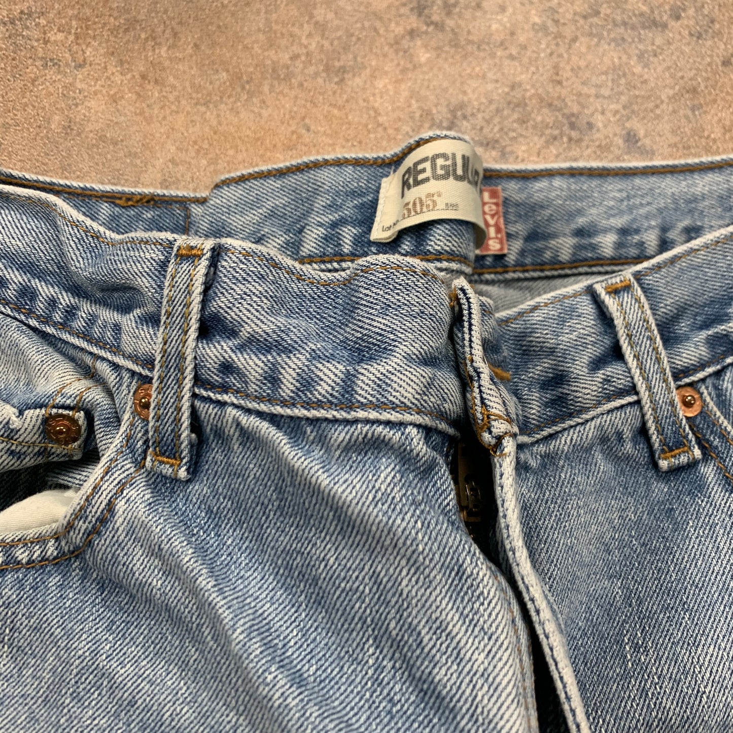 Vintage LEVI'S 505 Jeans W36 L31 Mens Regular Fit Straight Blue
