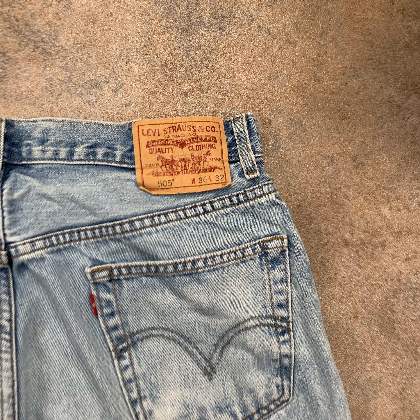 Vintage LEVI'S 505 Jeans W36 L31 Mens Regular Fit Straight Blue