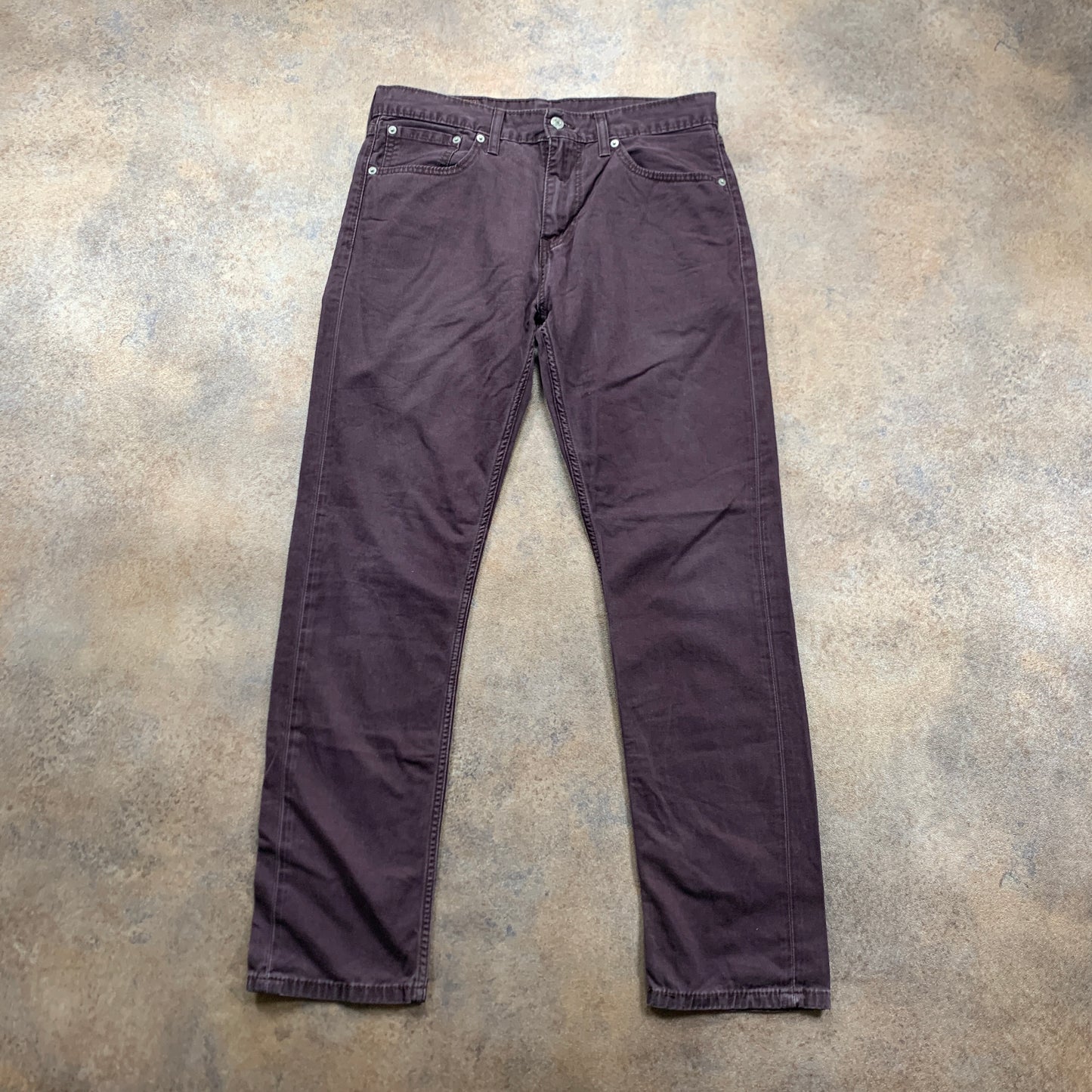 LEVI'S 508 Jeans W31 L30 Mens Slim Fit Straight Purple