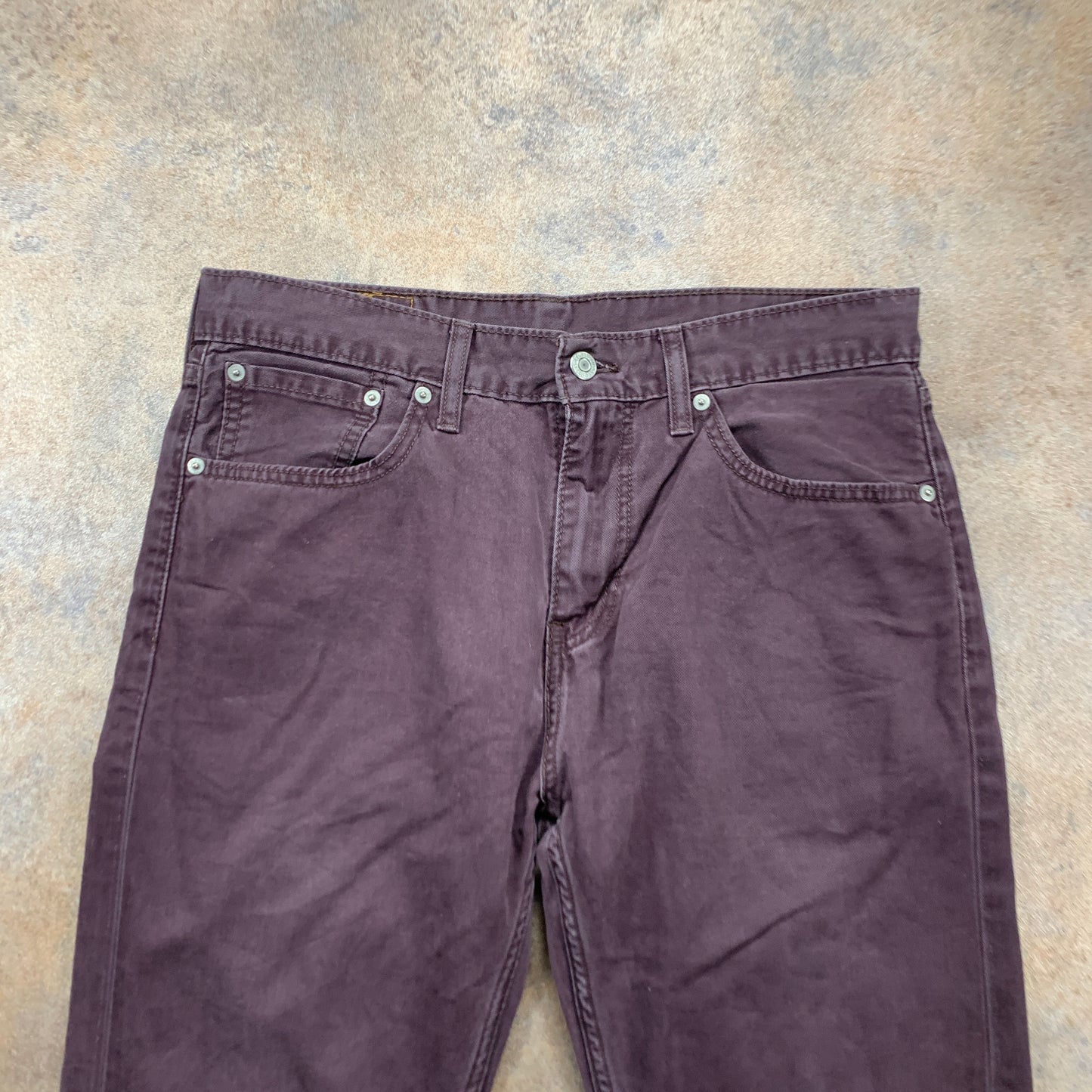 LEVI'S 508 Jeans W31 L30 Mens Slim Fit Straight Purple
