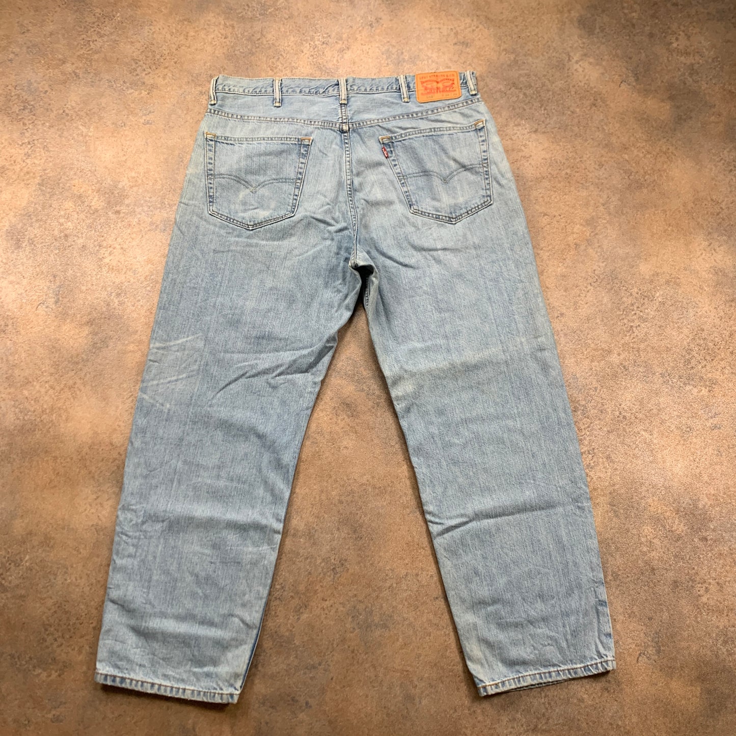 LEVI'S 550 Jeans W38 L30 Mens Relaxed Fit Straight Blue