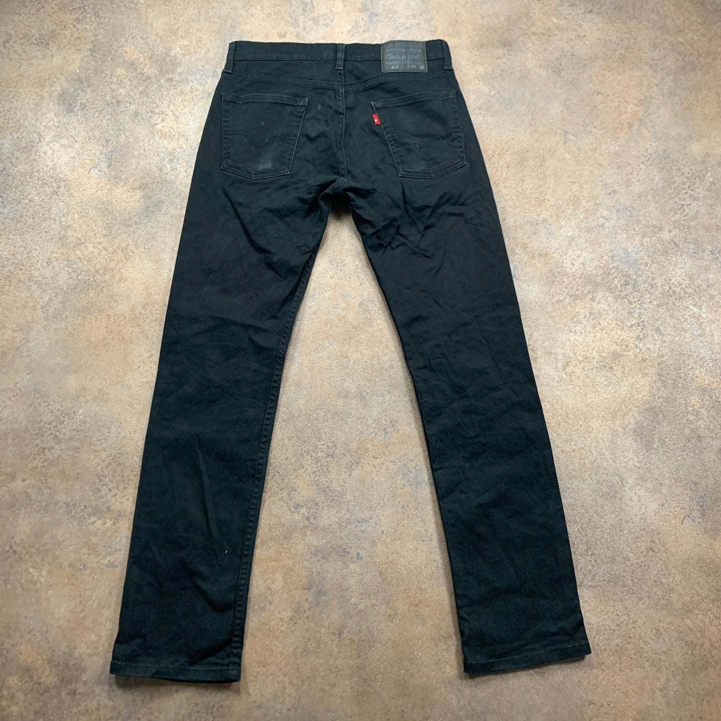 LEVI'S 513 Jeans W29 L32 Mens Slim Fit Black