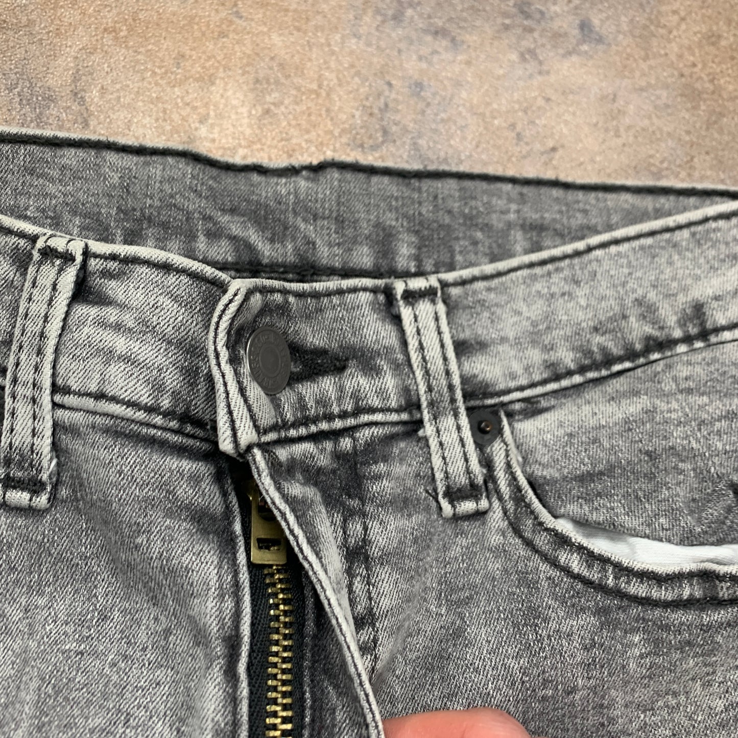LEVI'S 510 Jeans W31 L28 Mens Skinny Fit Grey