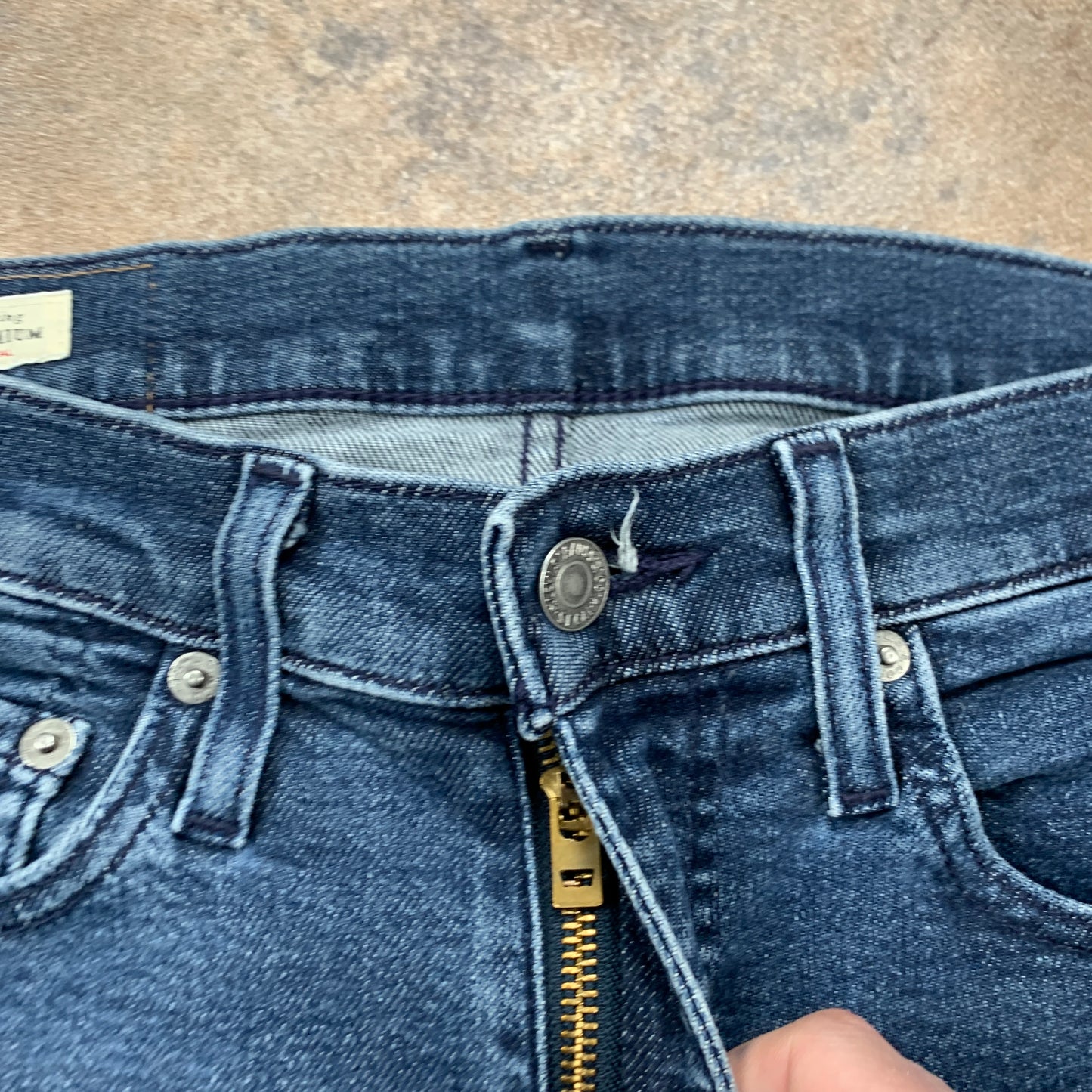 LEVI'S 519 Jeans W29 L30 Mens Skinny Fit Blue