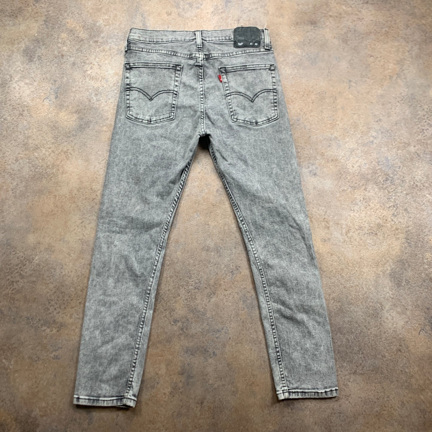 LEVI'S 510 Jeans W31 L28 Mens Skinny Fit Grey