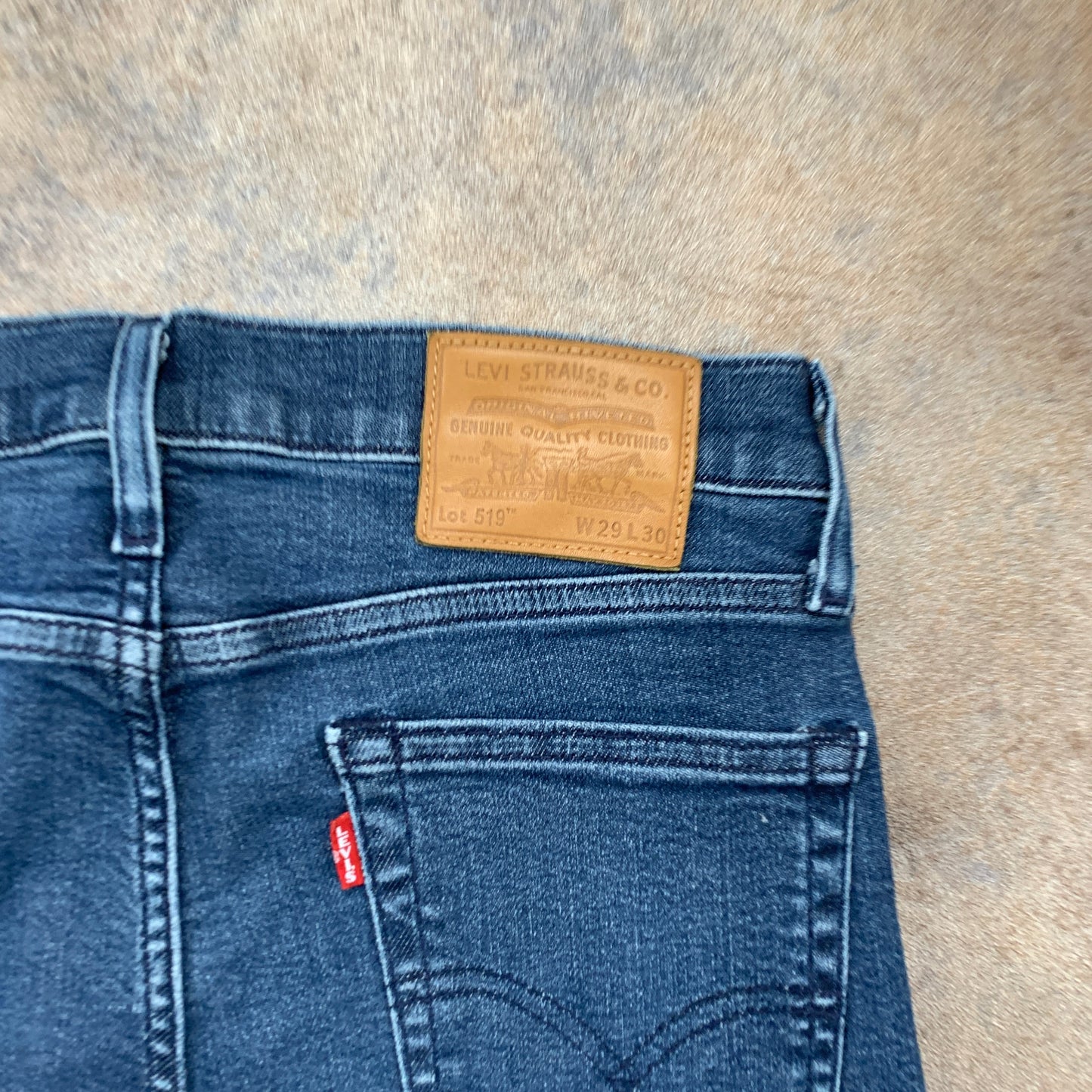 LEVI'S 519 Jeans W29 L30 Mens Skinny Fit Blue