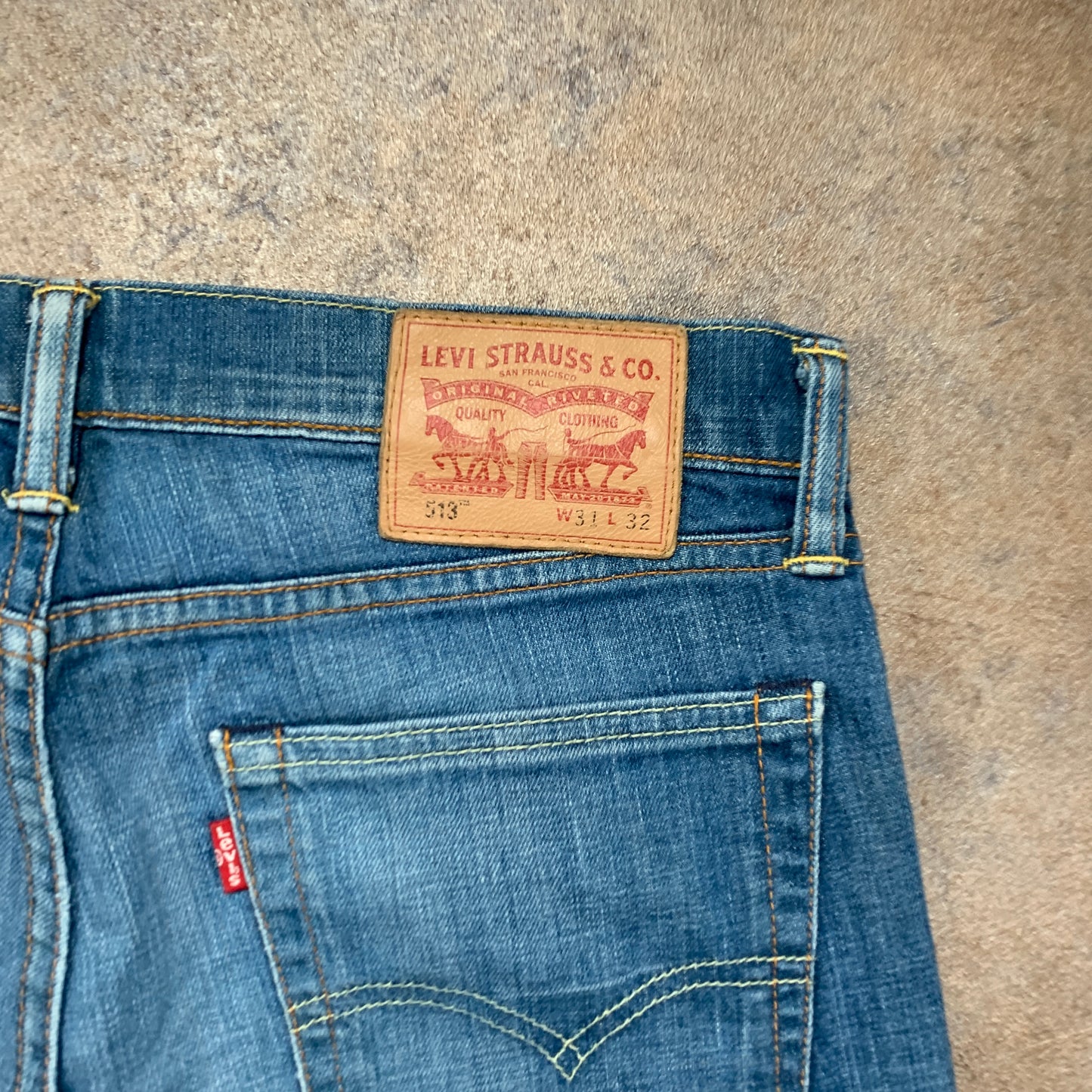 LEVI'S 513 Jeans W31 L32 Mens Slim Fit Blue