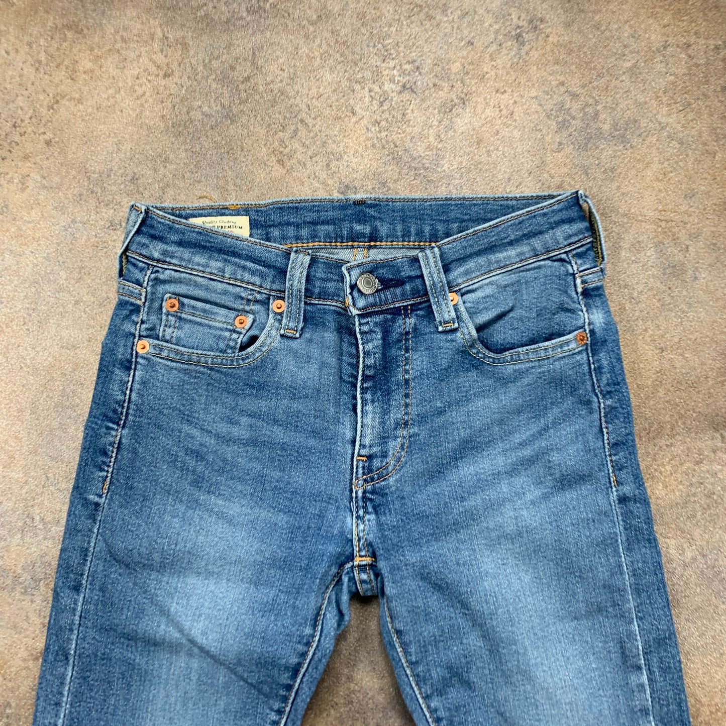 LEVI'S 519 Jeans W27 L28 Mens Skinny Fit Blue