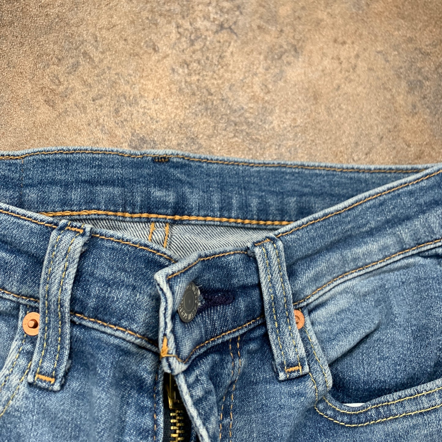 LEVI'S 519 Jeans W27 L28 Mens Skinny Fit Blue