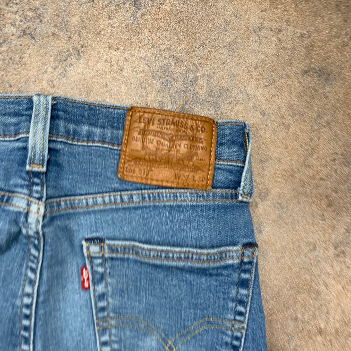 LEVI'S 519 Jeans W27 L28 Mens Skinny Fit Blue