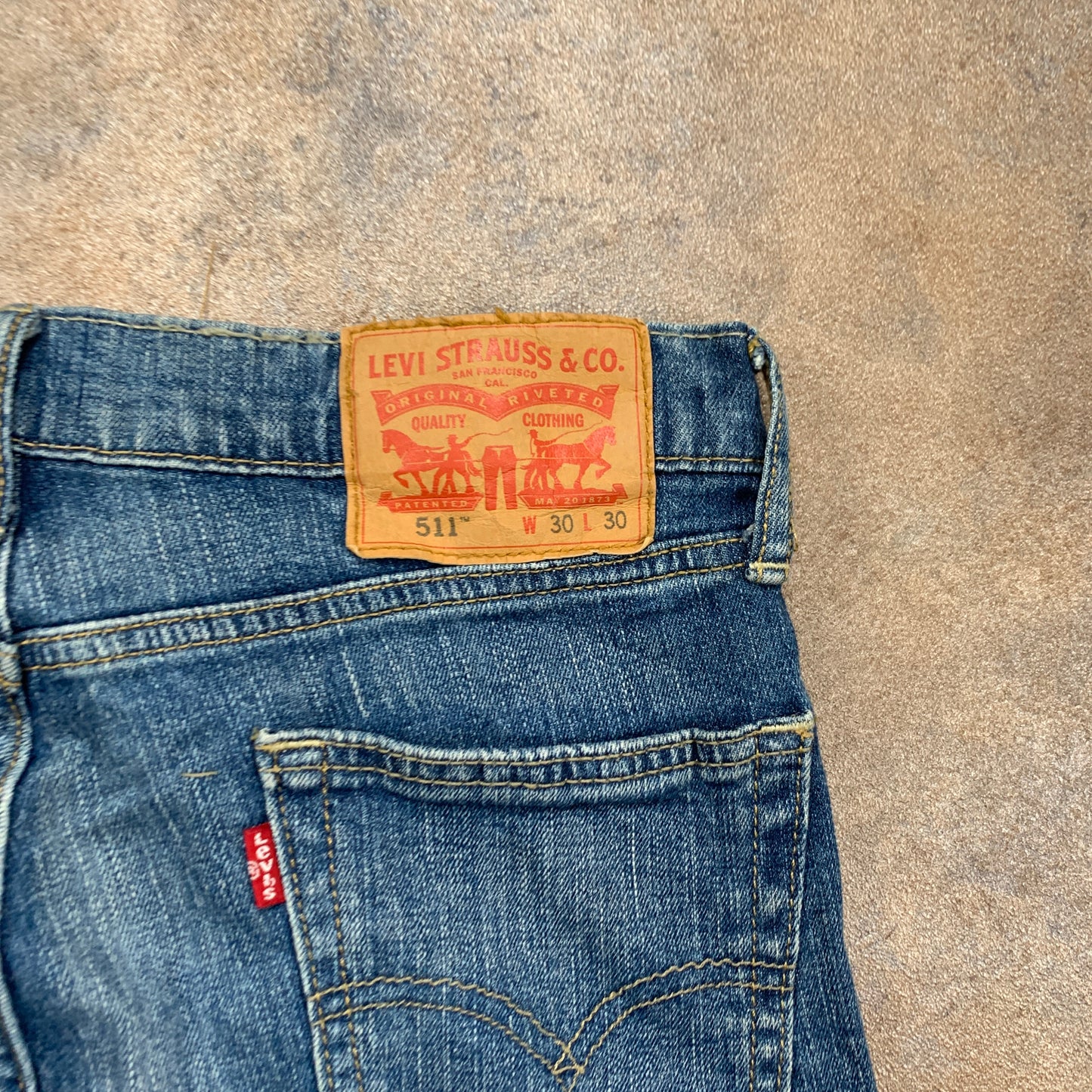 LEVI'S 511 Jeans W30 L30 Mens Slim Fit Blue