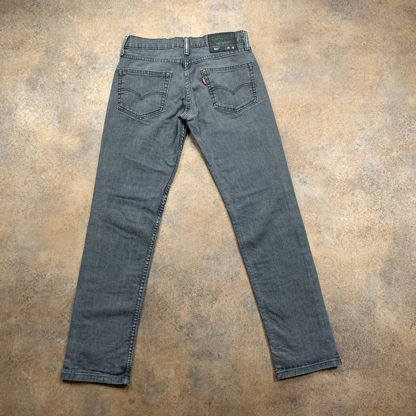 LEVI'S 511 Jeans W29 L29 Mens Slim Fit Grey