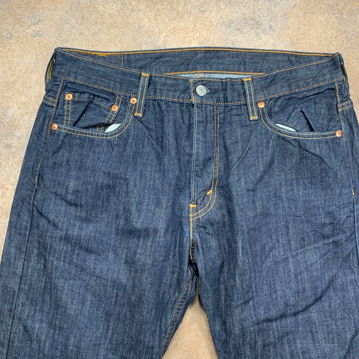 LEVI'S 569 Jeans W34 L27 Mens Relaxed Fit Straight Blue