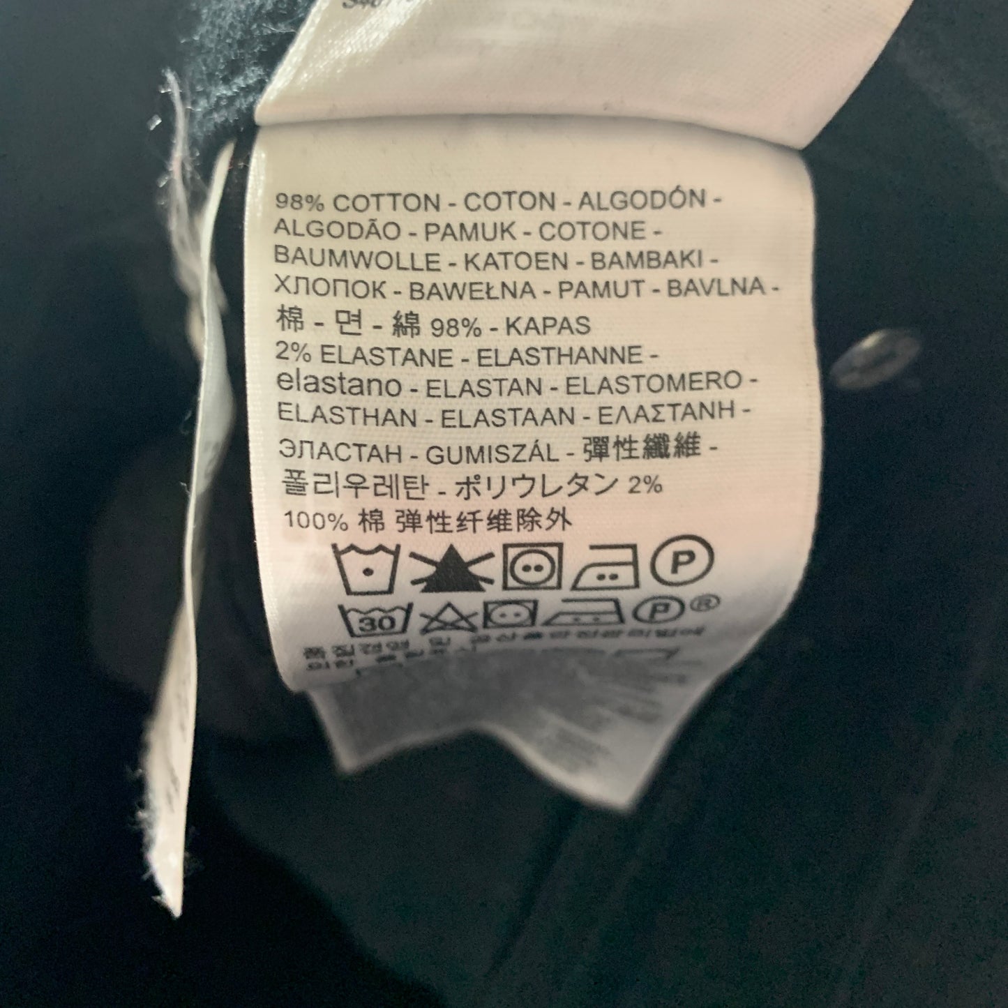 LEVI'S 510 Jeans W33 L30 Mens Skinny Fit Black
