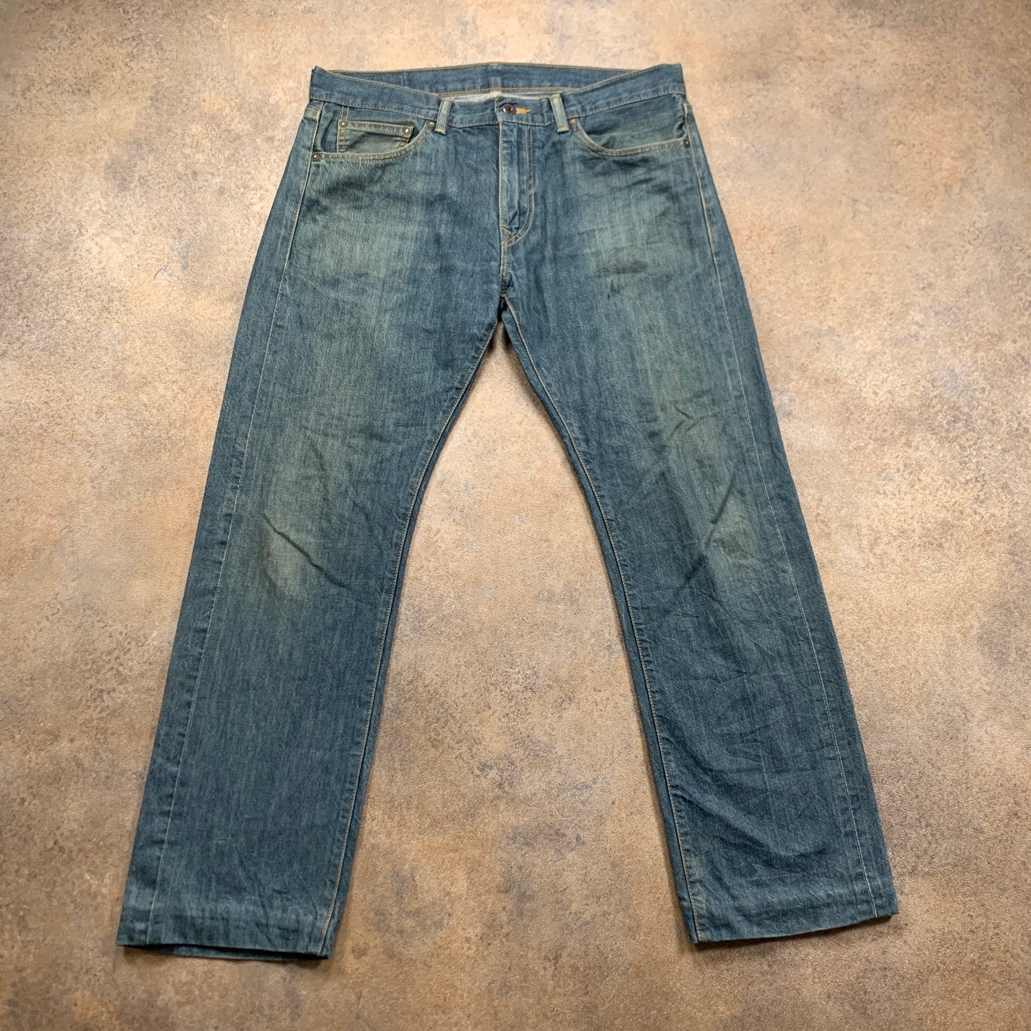 LEVI'S Jeans W34 L30 Mens Regular Fit Straight Blue