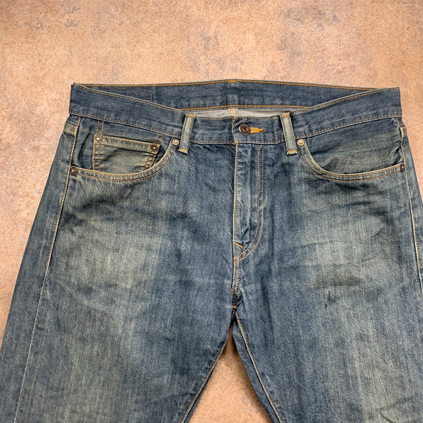 LEVI'S Jeans W34 L30 Mens Regular Fit Straight Blue