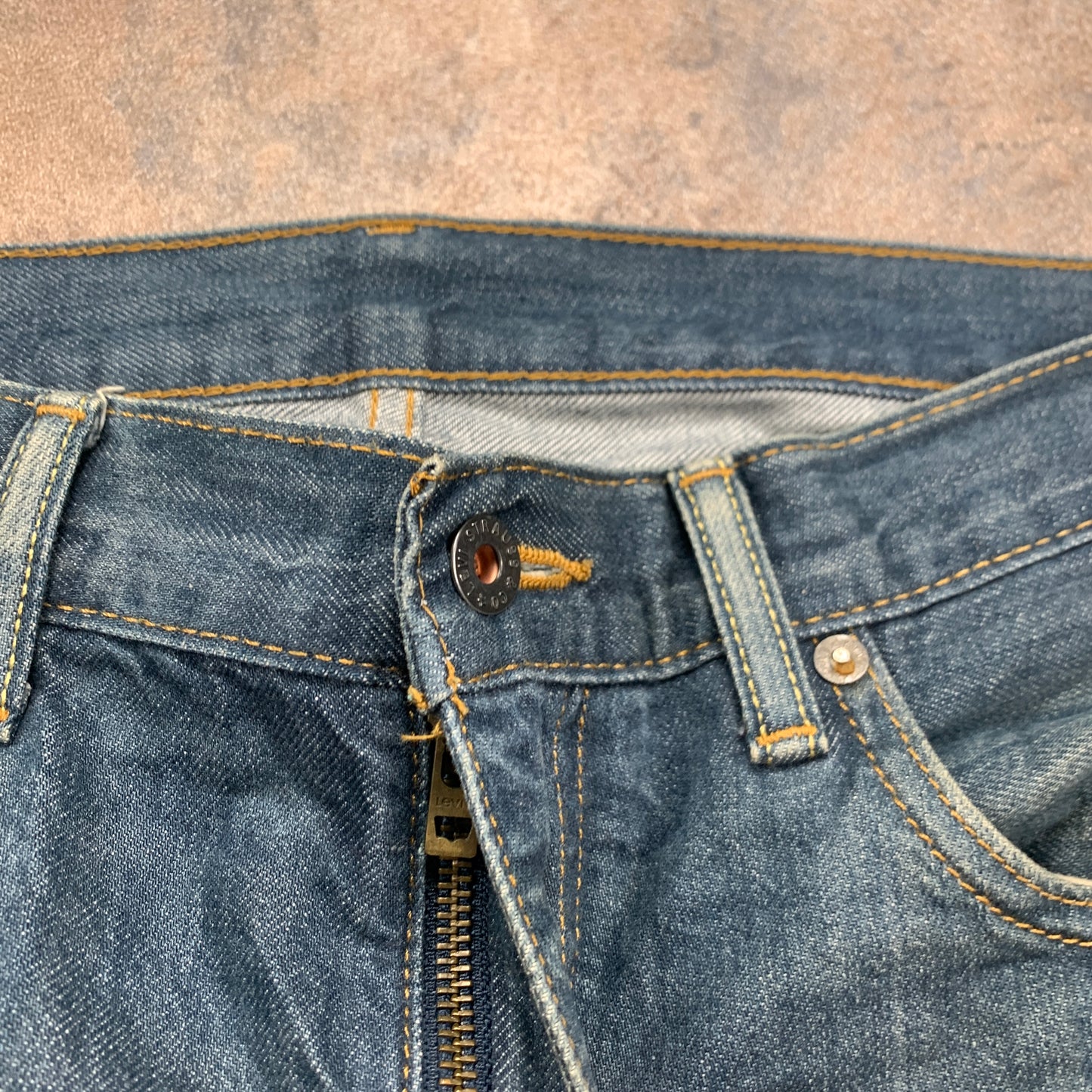 LEVI'S Jeans W34 L30 Mens Regular Fit Straight Blue